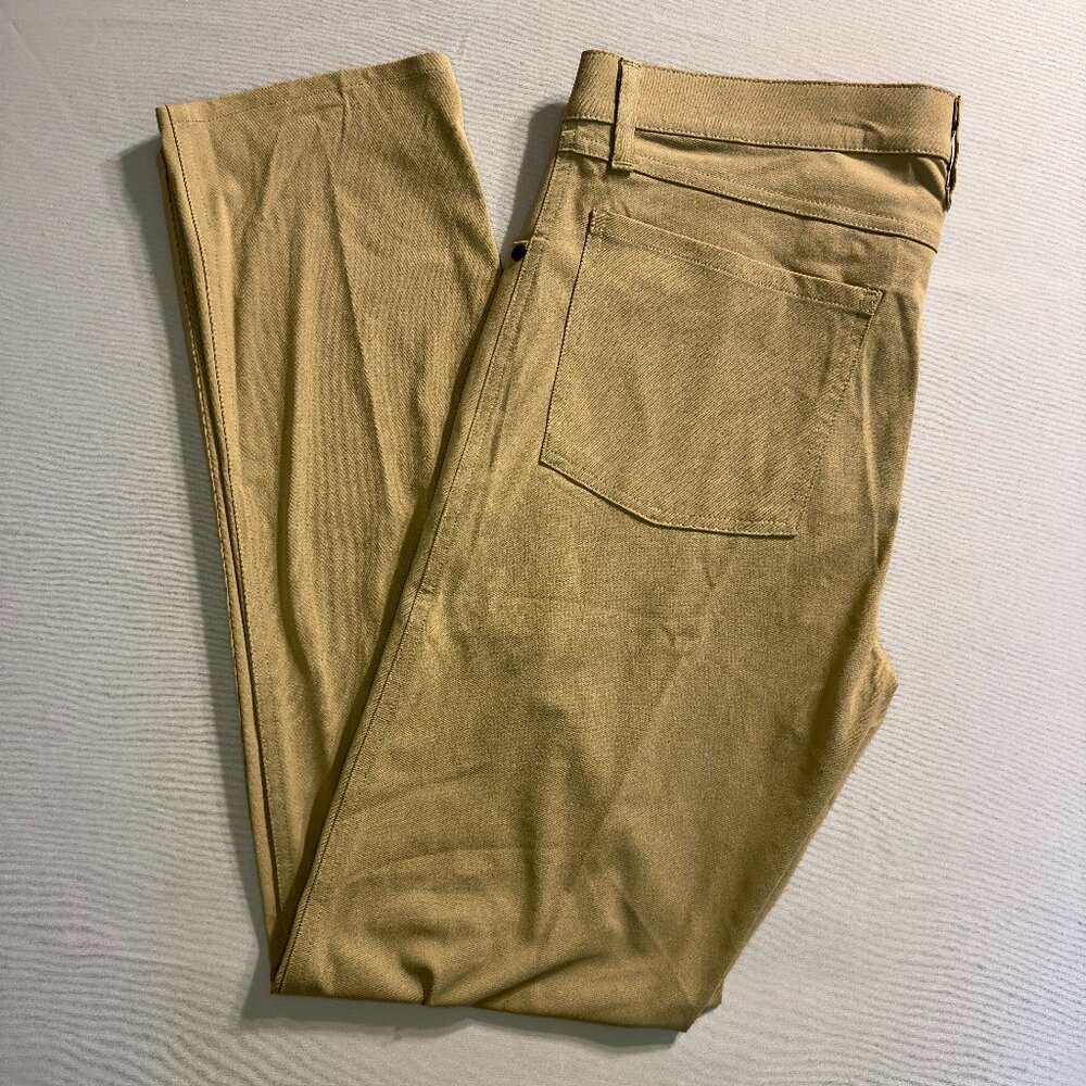 Stylus Chino Flat Front Like New Beige Men’s Size 34x32 4-Way Stretch, 5 pocket